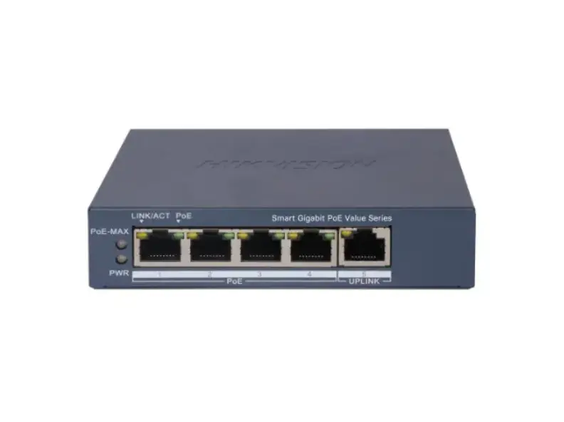 DS-3E1505P-EI/M – SWITCH 4 PUERTOS POE 1 UPLINK – 12VDC/220V (3)