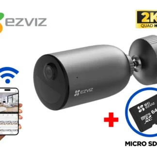 CAMARA EXTERIOR EB3 CON BATERIA WIFI 2.4 EZVIZ + MICRO SD DE 64 GB