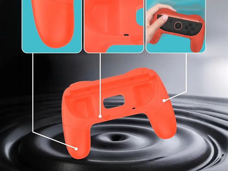 Handgrip KJH Para Joy Con Nintendo Switch 2 Rojo - Imagen 2