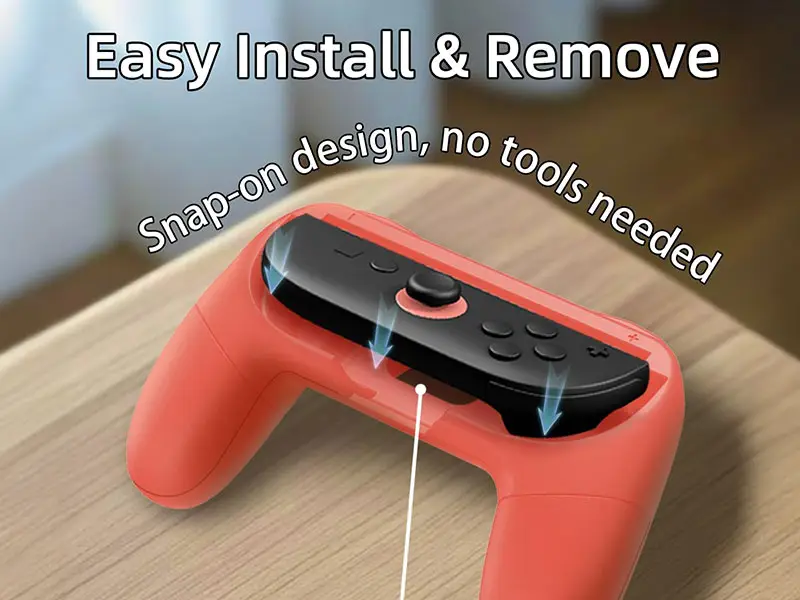 Handgrip KJH Para Joy Con Nintendo Switch 2 Rojo - Imagen 3