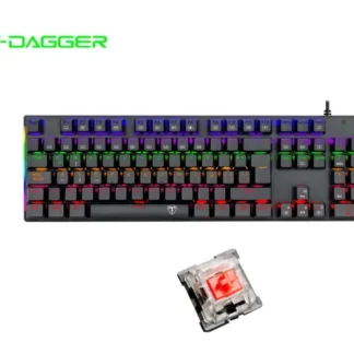 Teclado Gaming T-Dagger NAXOS T-TGK310 Red Switch