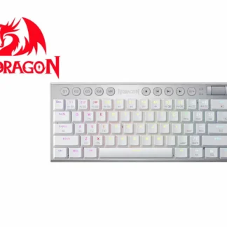 Teclados Redragon HORUS 60% Cableado. English K632-RGB WHITE RED SWITCH