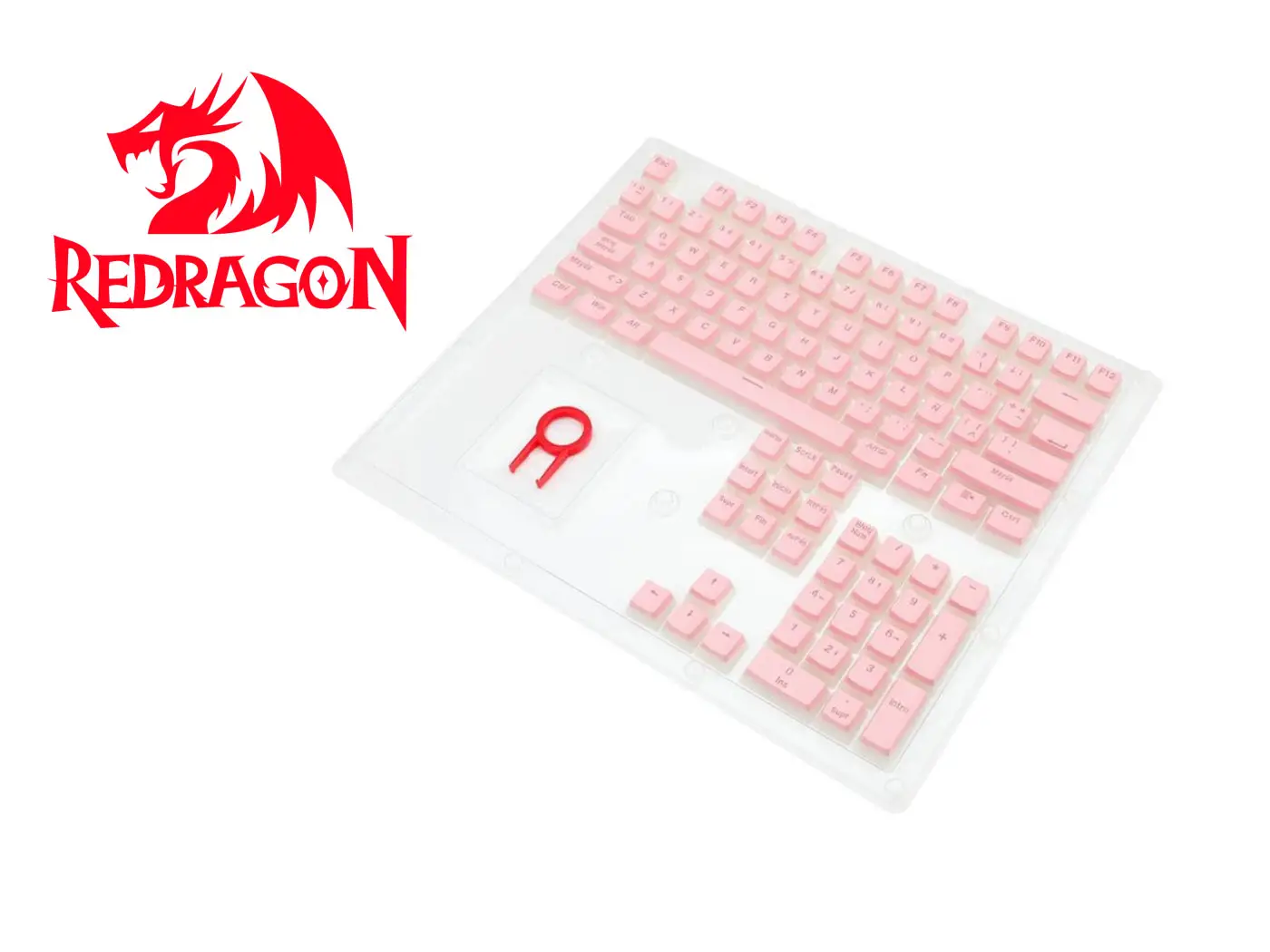 Keycaps Redragon Scarab A130p Pink Teclado Mecánico Inglés