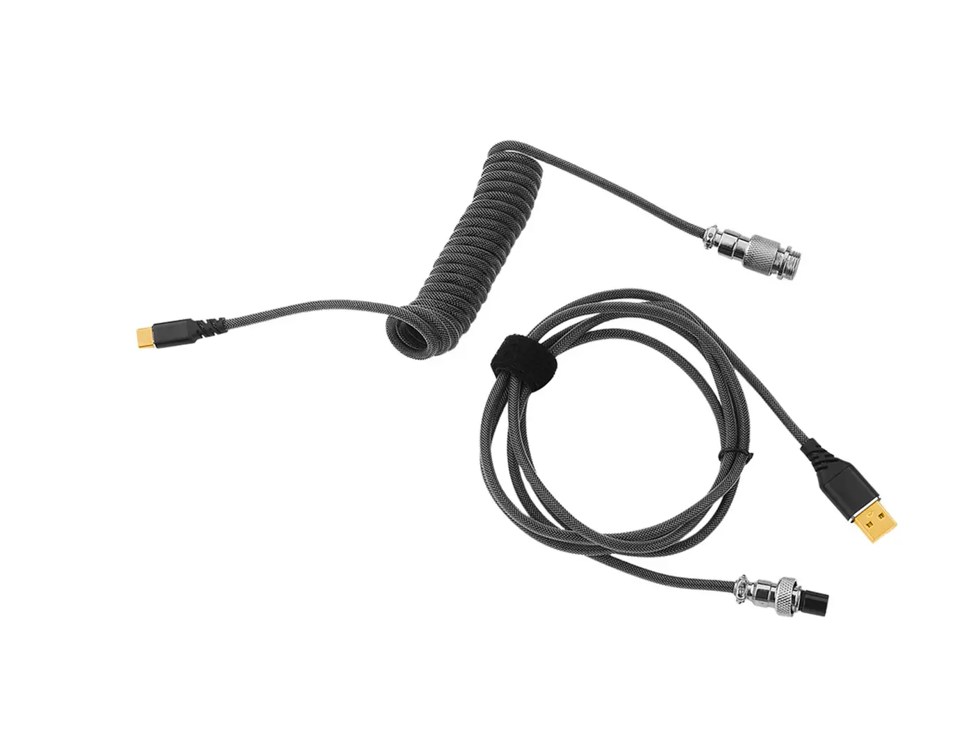 Cable Redragon Coiled A115B BLACK - Imagen 2