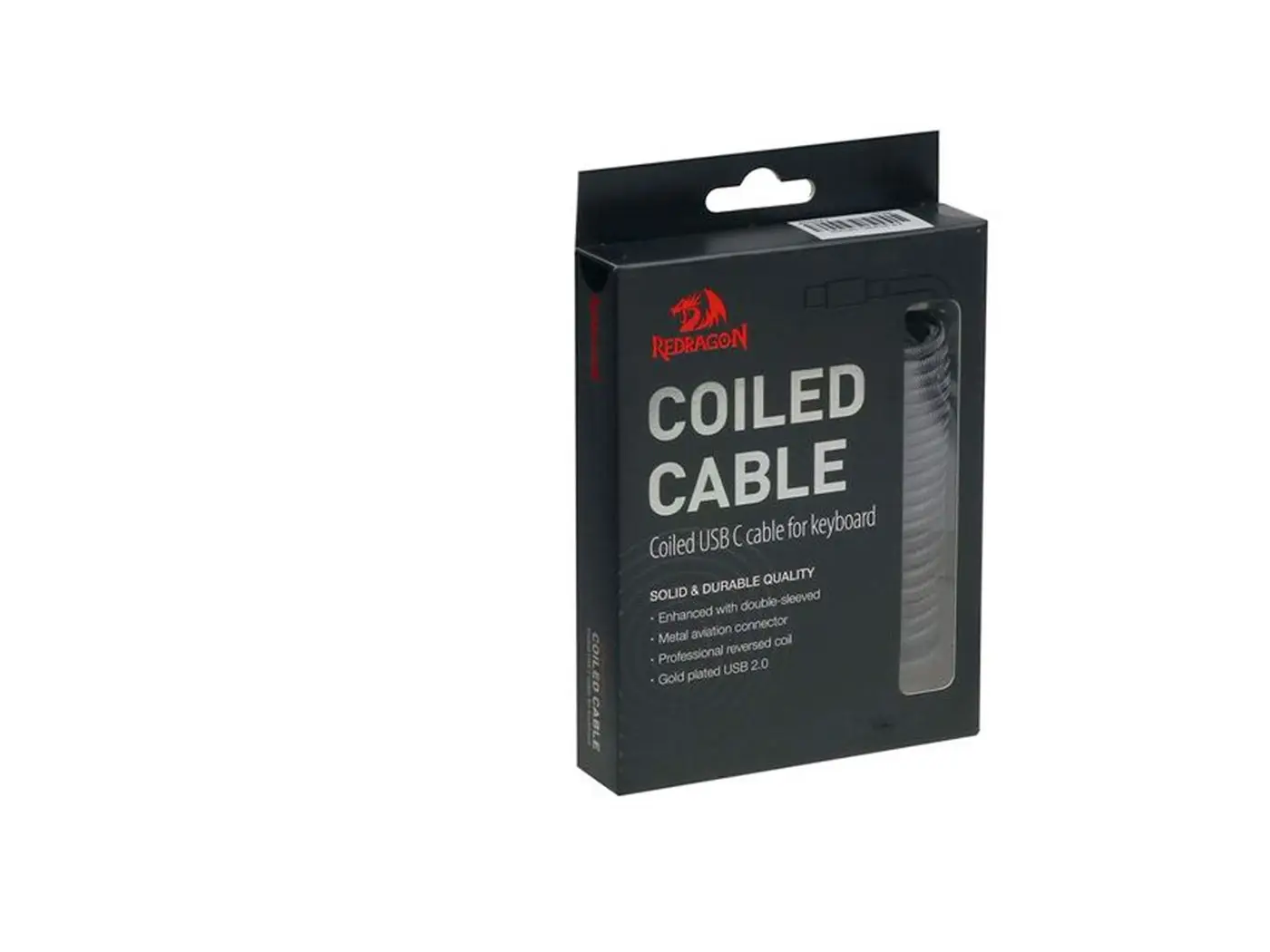 Cable Redragon Coiled A115B BLACK - Imagen 3
