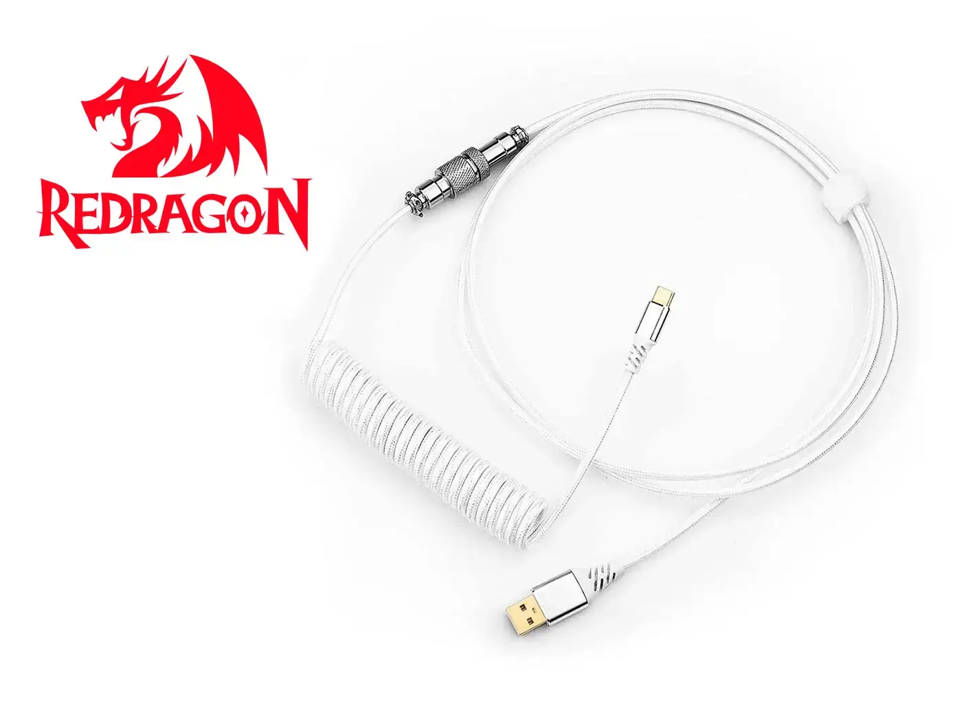 Cable Redragon Coiled A115W WHITE