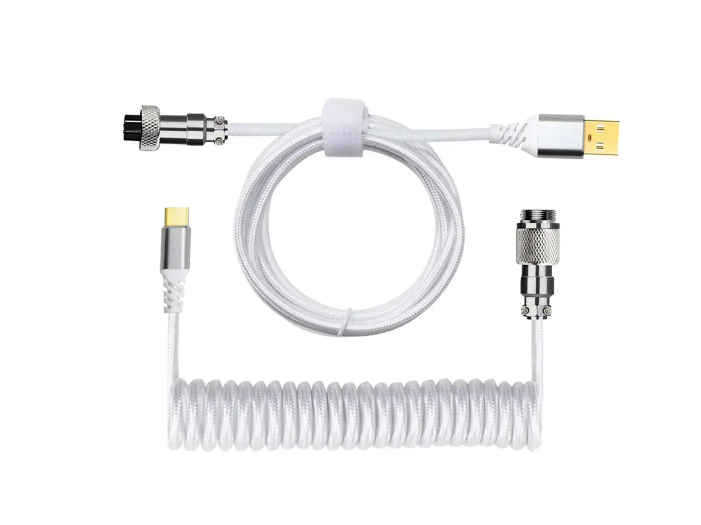 Cable Redragon Coiled A115W WHITE - Imagen 2