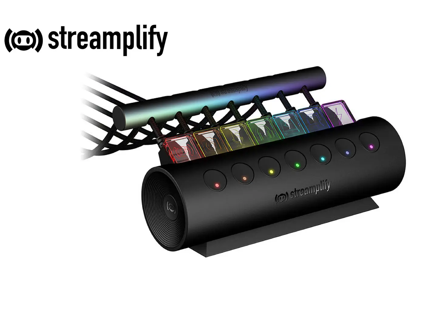 Hub Streamplify HUB CTRL 7-RGB-US-FBK 7 Puertos USB