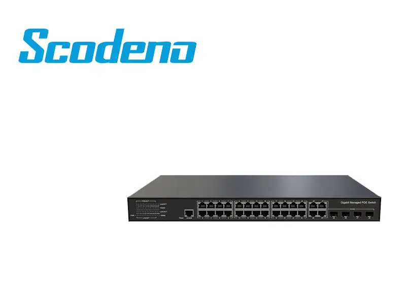 SWITCH SCODENO ZK04C24GM-AC 4X1000M COMBO, 24X10/100/1000M ETHERNET - Imagen 2