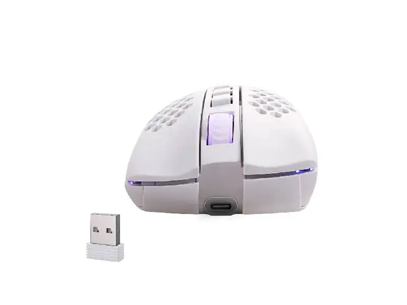 Mouse Gamer Redragon STORM PRO M808-KS Wireless WHITE - Imagen 3