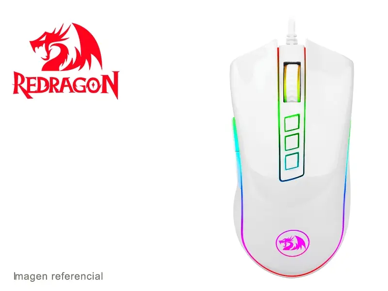 Mouse Gaming Redragon COBRA M711 WHITE RGB