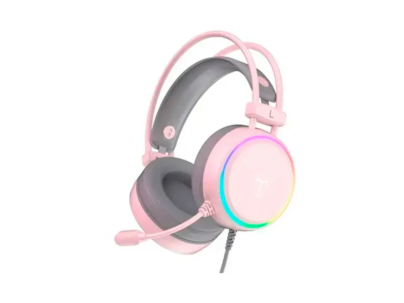Audífonos Gamer T-Dagger SONA PINK T-RGH304P 7.1 Virtual