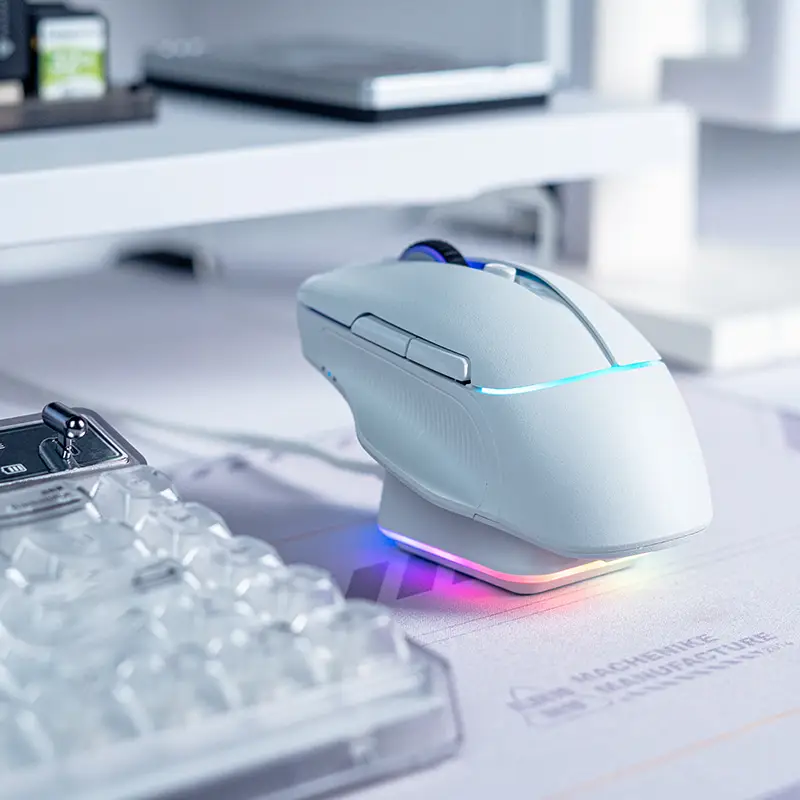 MOUSE MACHENIKE L8 PRO 8K 26.000 DPI WHITE - Imagen 2